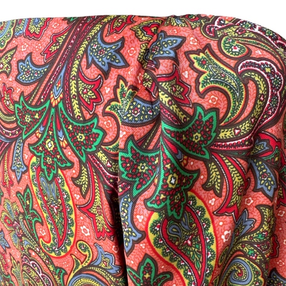 Loft NWT Women's Medium Multicolor Patterned Long Sleeve Blouse - Picture 4 of 7